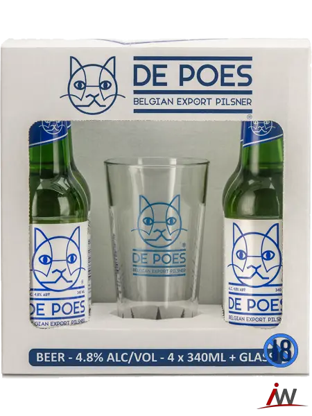 De Poes Belgian Export Pilsner Gift Set 