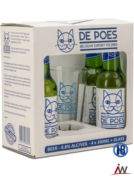 De Poes Belgian Export Pilsner Gift Set 